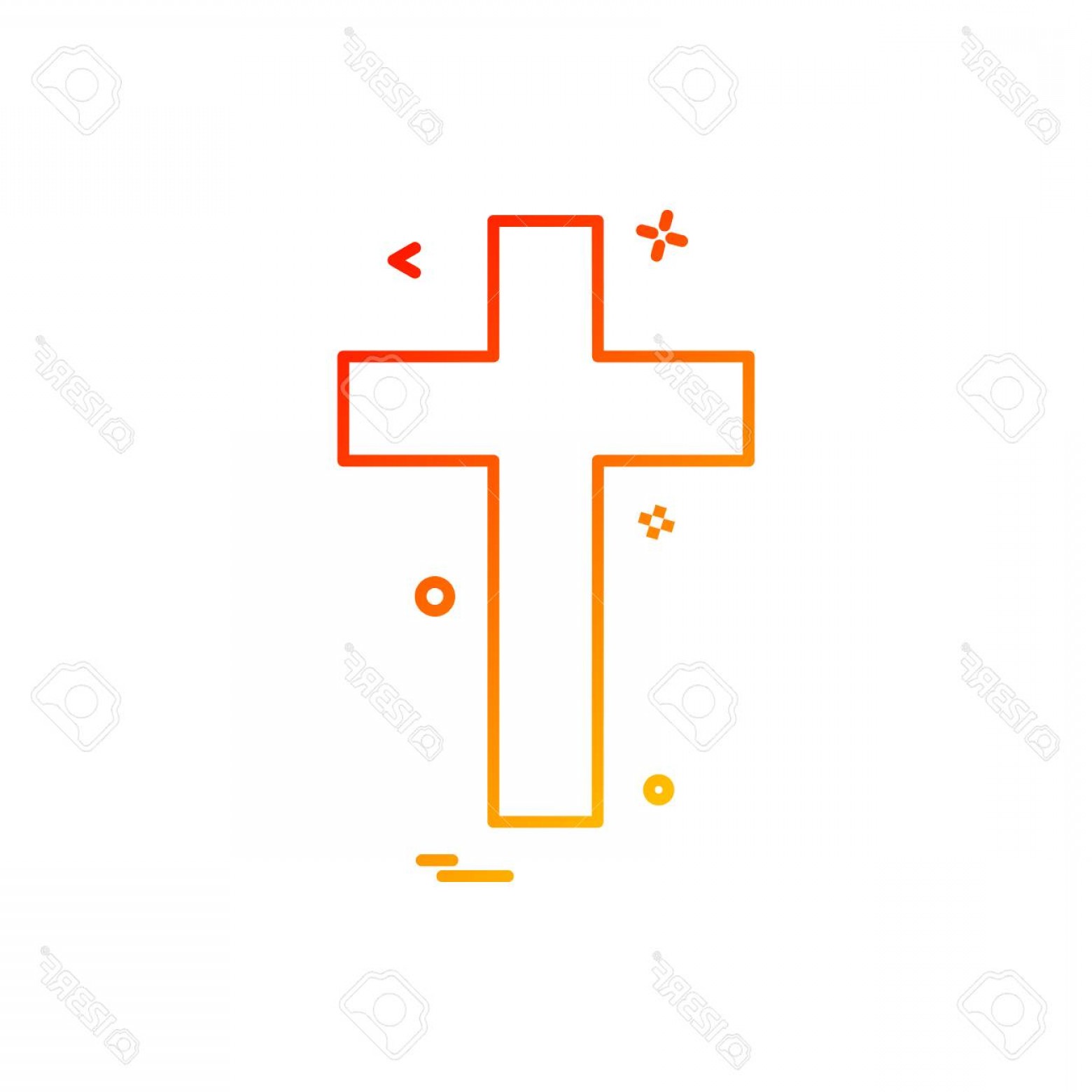 1560x1560 Photostock Vector Religion Cross Christian Icon Vector Design