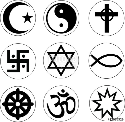 500x487 Vector Religion Symbols Stock Image And Royalty Free Vector