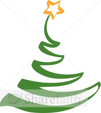 345x388 Simple Artistic Christmas Tree Clipart Religious Christmas Clipart