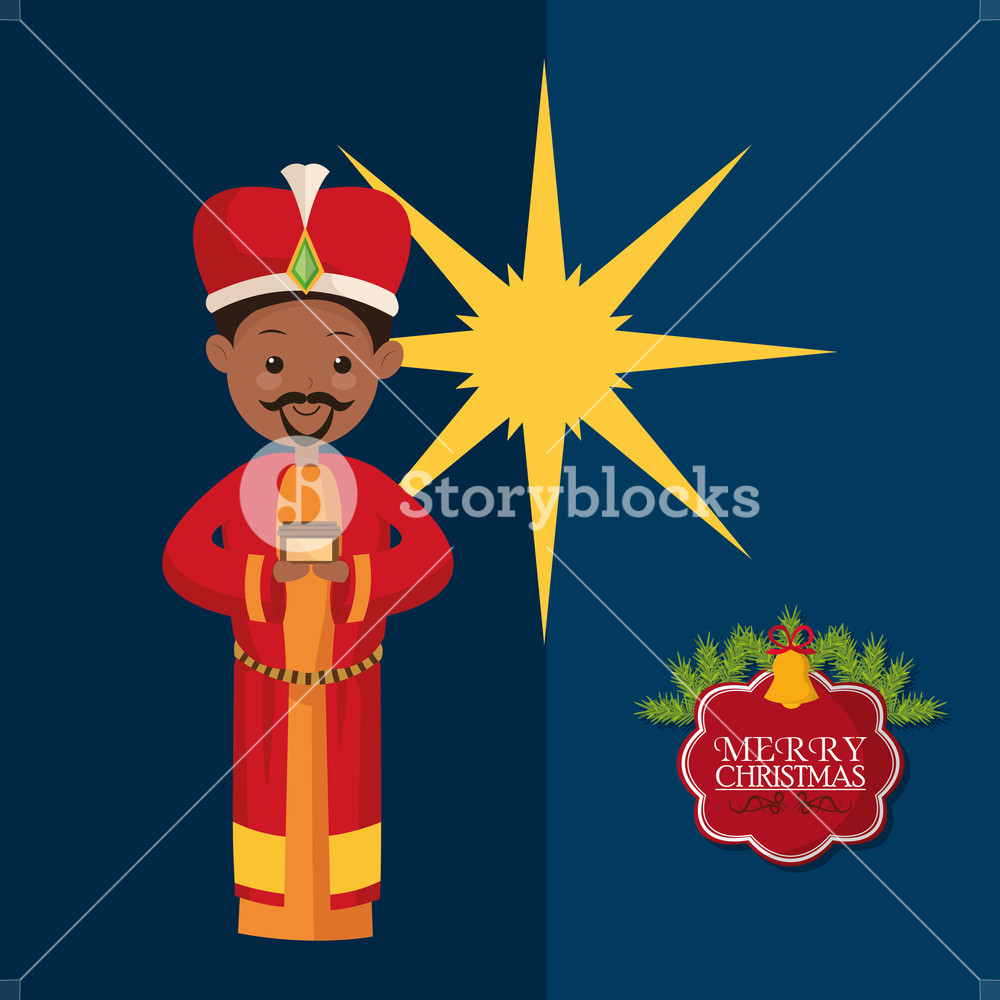 1000x1000 Magi With Biblical Christmas Related Icons Image Vector