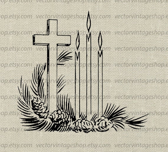 570x514 Christmas Vector Graphic Religious Advent Christian Clip Art Etsy