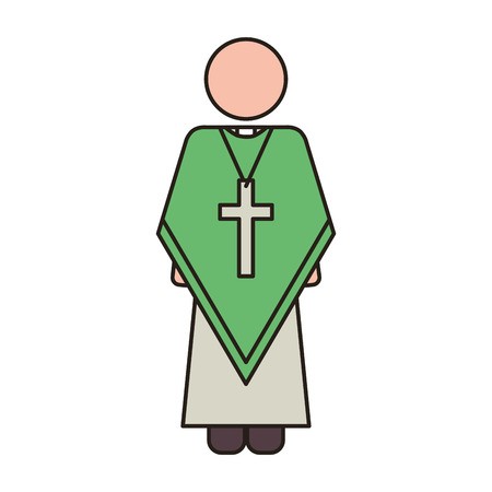 450x450 Priest Or Reverend Man With Christian Catholic Religious Icons