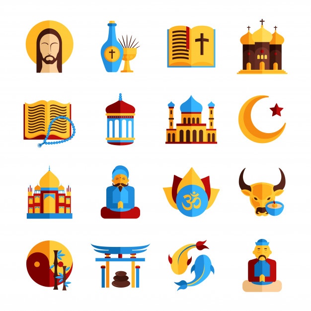 626x626 Religion Icon Set Vector Free Download