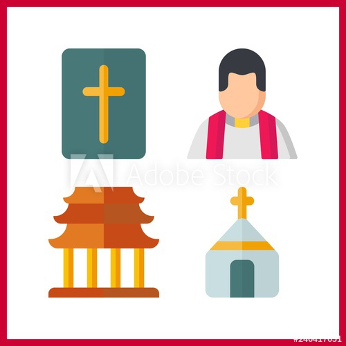 500x500 Christ Icon Vector Illustration Christ Set Church