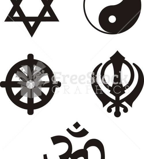 500x550 Free Religious Symbols Vector Image