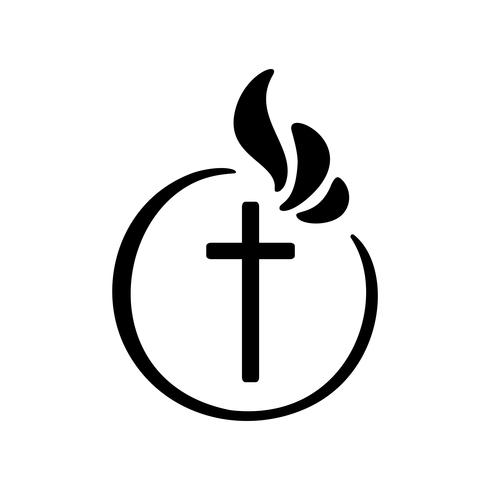 490x490 Vector Illustration Of Christian Logo Emblem With Concept