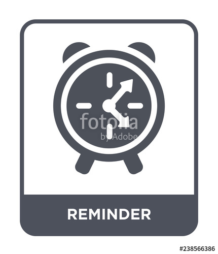 430x500 Reminder Icon Vector Stock Image And Royalty Free Vector