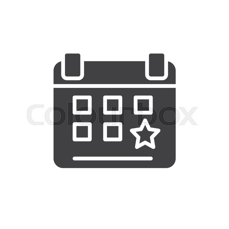 800x800 Calendar Event Reminder Icon Vector, Stock Vector Colourbox