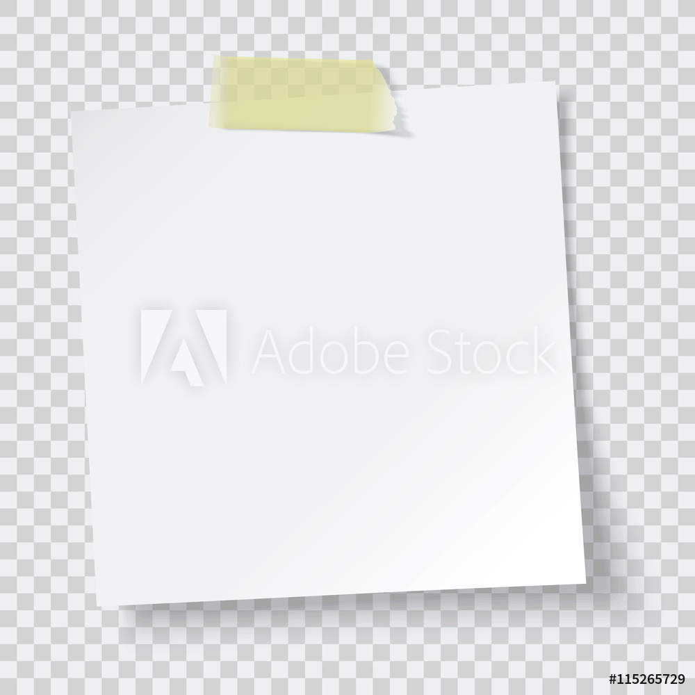 1000x1000 Photo Art Print White Paper Reminder, Vector Europosters