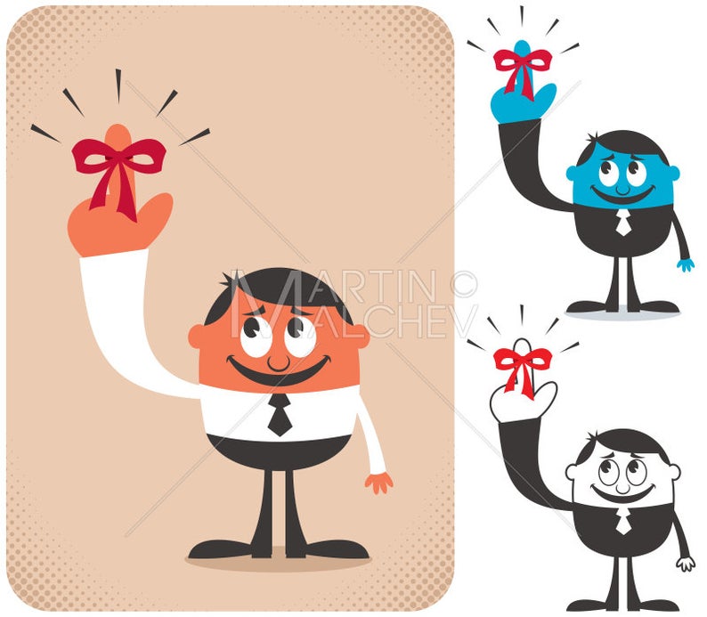 794x693 Reminder Vector Cartoon Illustration Remind Red Ribbon Etsy