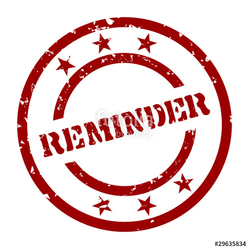 500x500 Stempel Reminder I Stock Image And Royalty Free Vector