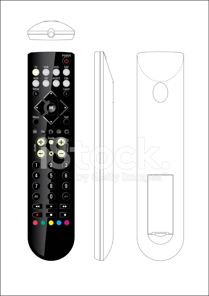 723x1024 Remote Control Vector Stock Vector