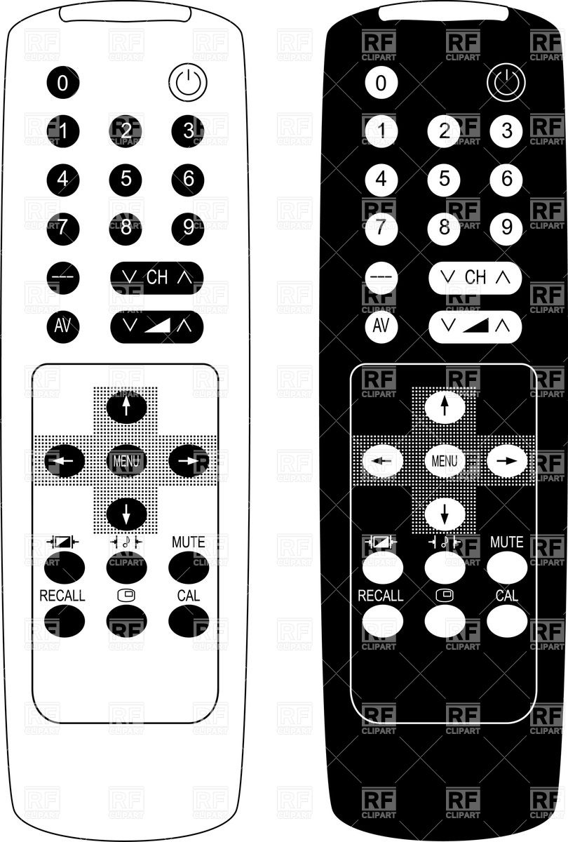 810x1200 Remote Control For Tv Vector Image Of Technology Boroda