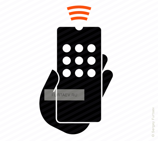 620x553 Remote Control In Hand Vector Icon