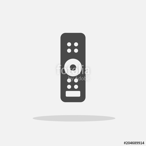500x500 Remote Control Vector Icon For Signal Digital Tv And Gadgets
