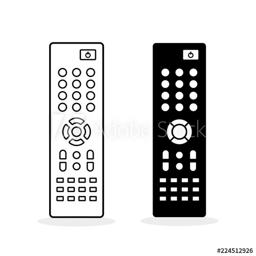 500x500 Remote Control Flat Icon Two Styles Tv Remote Controller