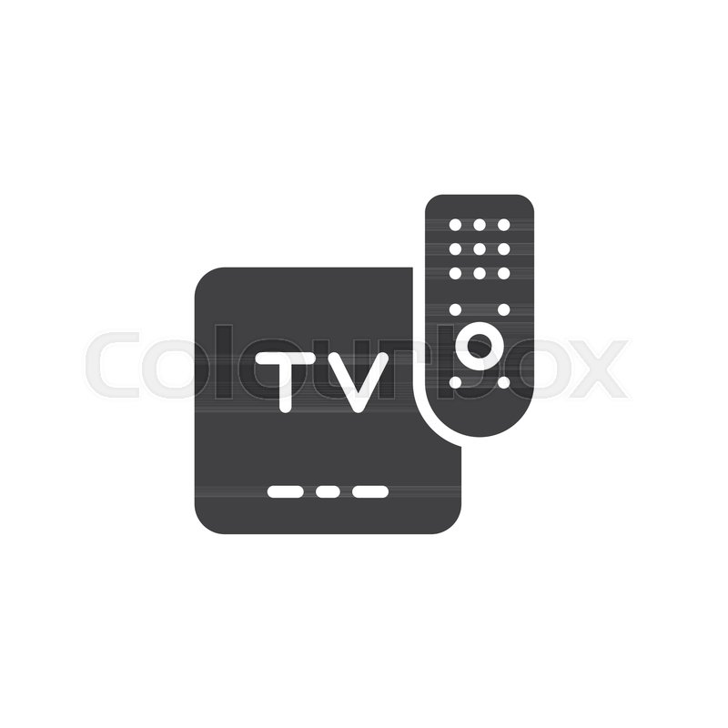 800x800 Tv Remote Control Vector Icon Filled Stock Vector Colourbox