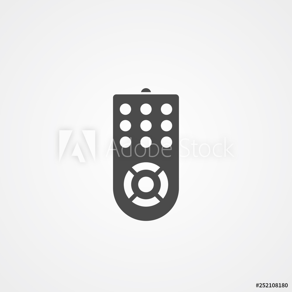 1000x1000 Photo Art Print Remote Control Vector Icon Sign Symbol Europosters