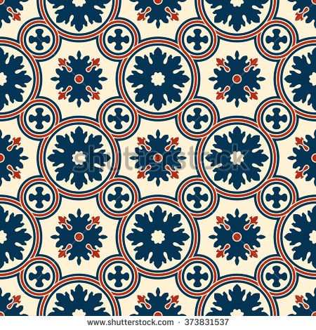 450x470 Abstract Seamless Ornamental Vector Pattern Renaissance