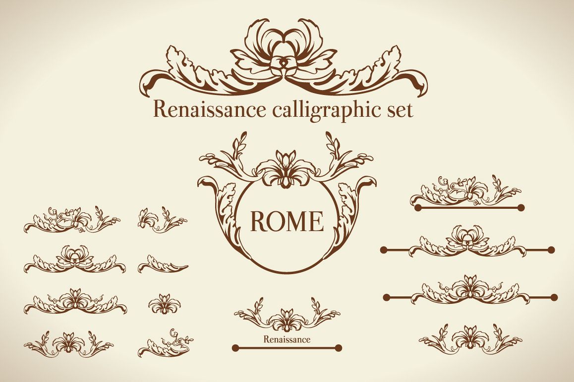 1158x772 Renaissance Vector Calligraphy