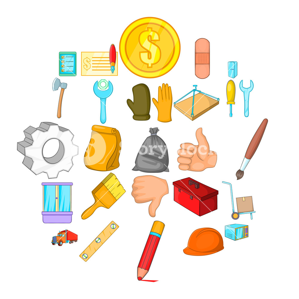 Home Renovation Icons Set Cartoon Set Of Home Renovation 1000x1000 Home Renovation Icons Set Cartoon Set Of Home Renovation
