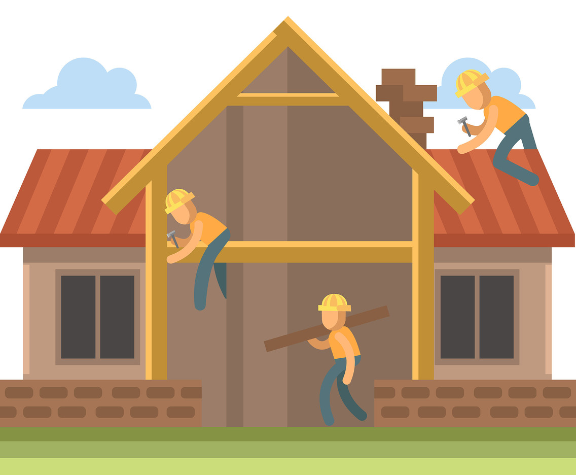House Renovation Vector Vector Art Graphics 1136x936 House Renovation Vector Vector Art Graphics