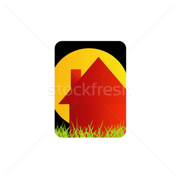 House With A Roof Logo For Construction Or Home Renovation Vector 600x600 House With A Roof Logo For Construction Or Home Renovation Vector