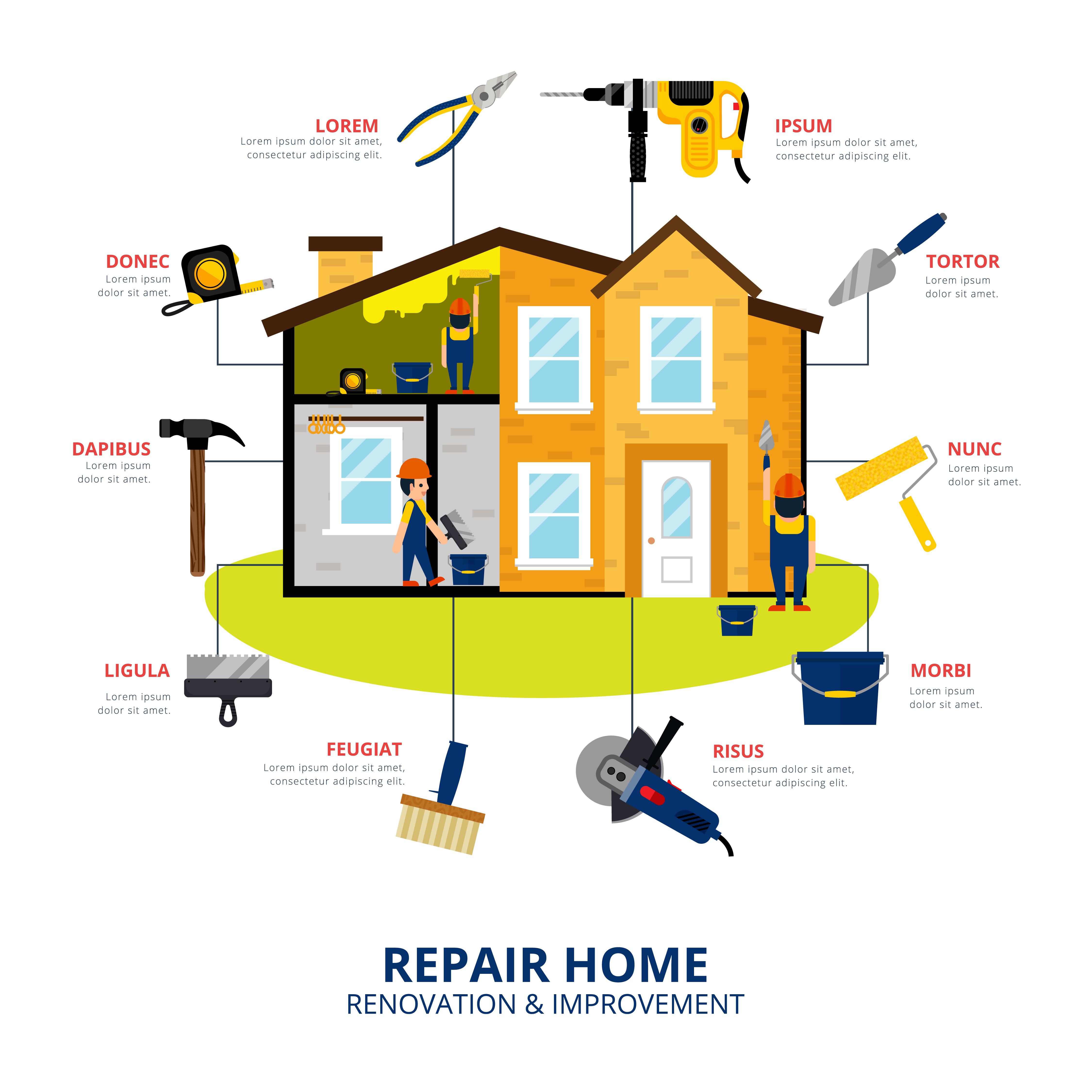 Home Renovation Free Vector Art 4500x4500 Home Renovation Free Vector Art