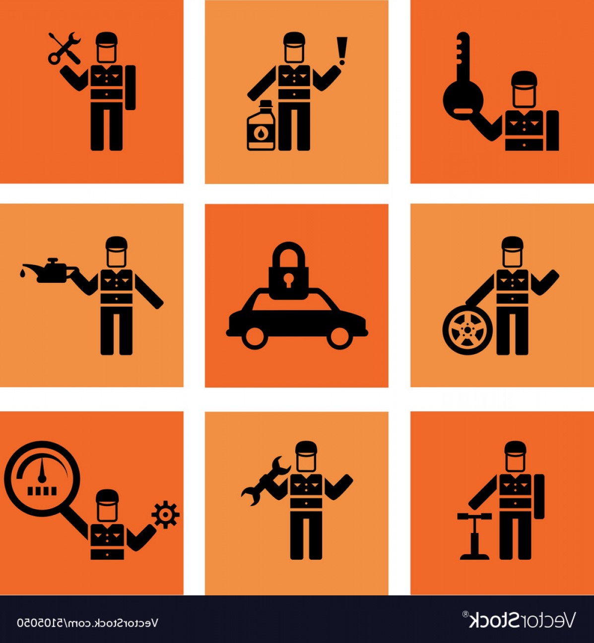 1197x1296 Auto Service Car Mechanic Repair Icons Vector Soidergi