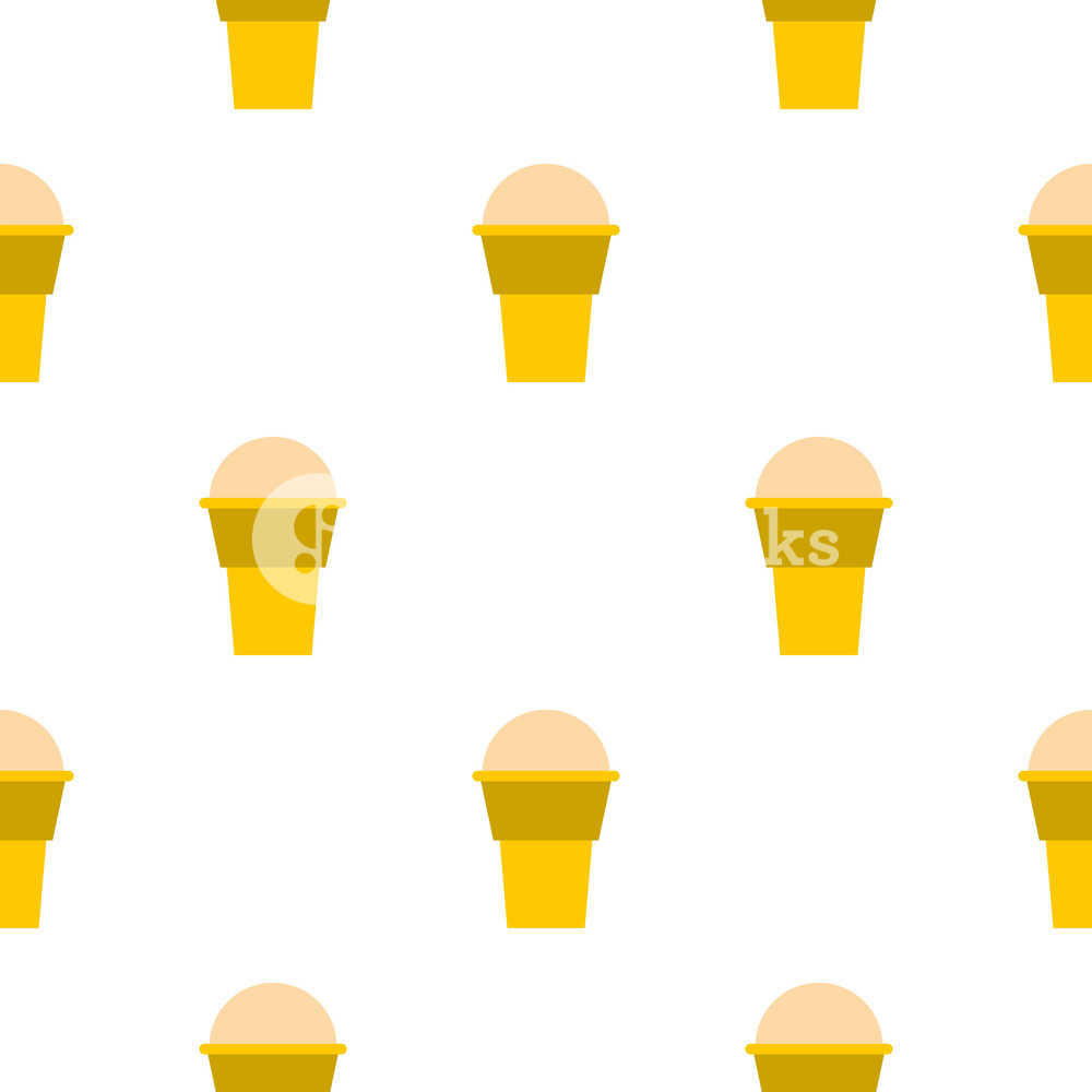 1000x1000 Ice Cream Pattern Seamless Background In Flat Style Repeat Vector