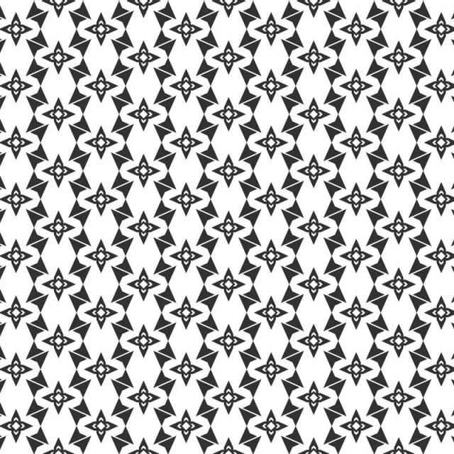 640x640 Abstract Geometric Seamless Pattern Repeating Geometric Black