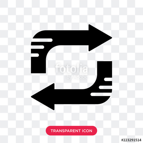 500x500 Repeat Vector Icon Isolated On Transparent Background, Repeat Logo