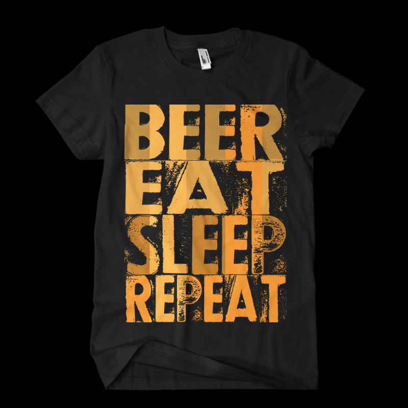 800x800 Beer Eat Sleep Repeat Vector Tshirt Design T Shirt Clip Art
