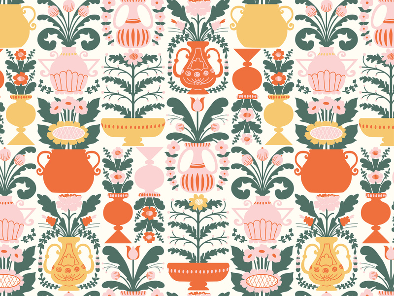 800x600 Allmoge' Repeat Vector Pattern