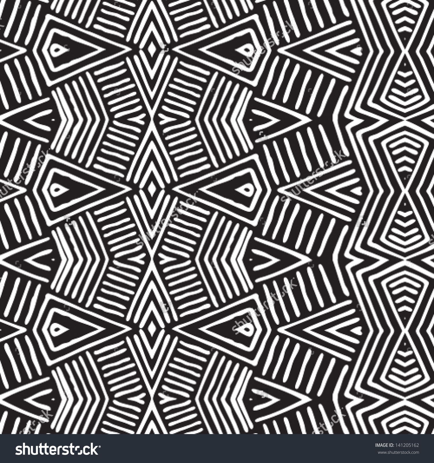 1500x1600 Vector African Pattern