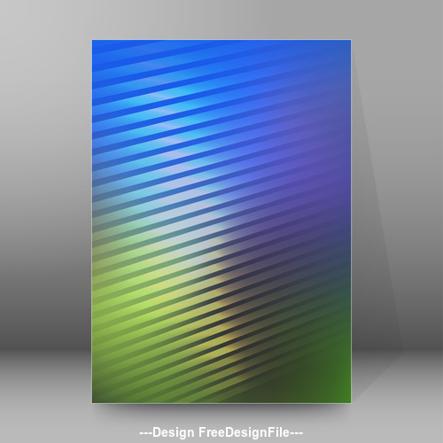 500x500 Two Color Report Brochure Cover Vector Free Download