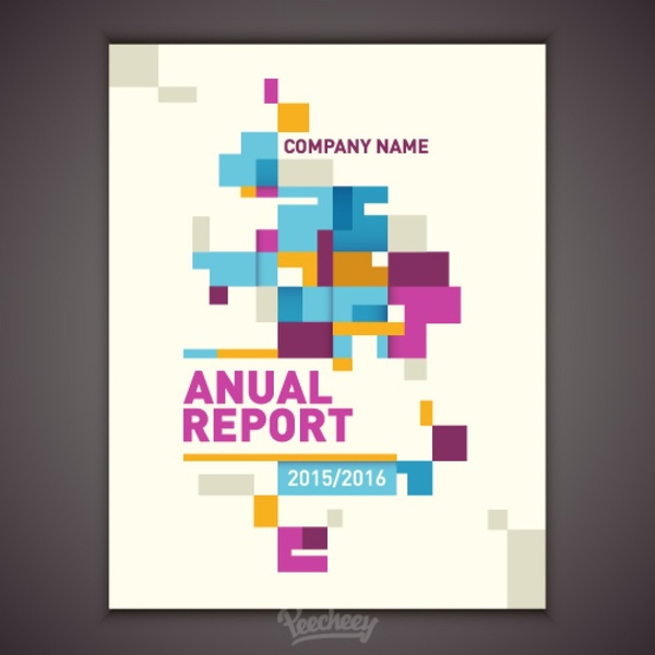 600x600 Annual Report Cover Free Vector In Adobe Illustrator