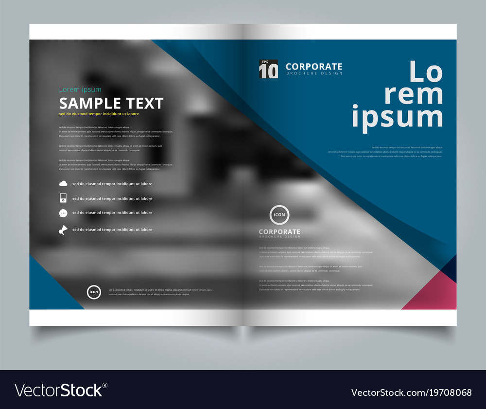 1000x841 Brochure Layout Design Template Annual Report Vector S