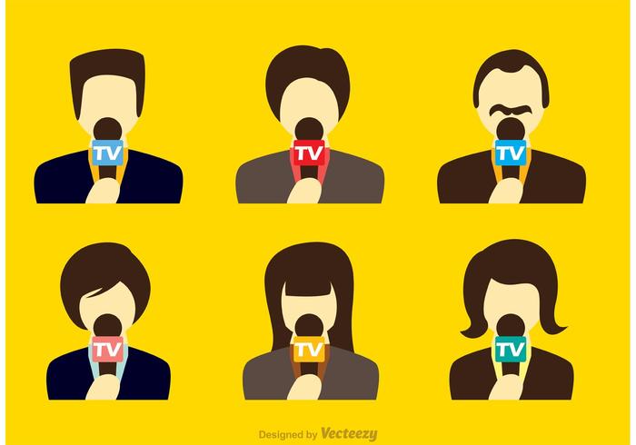 700x490 News Reporter Vectors