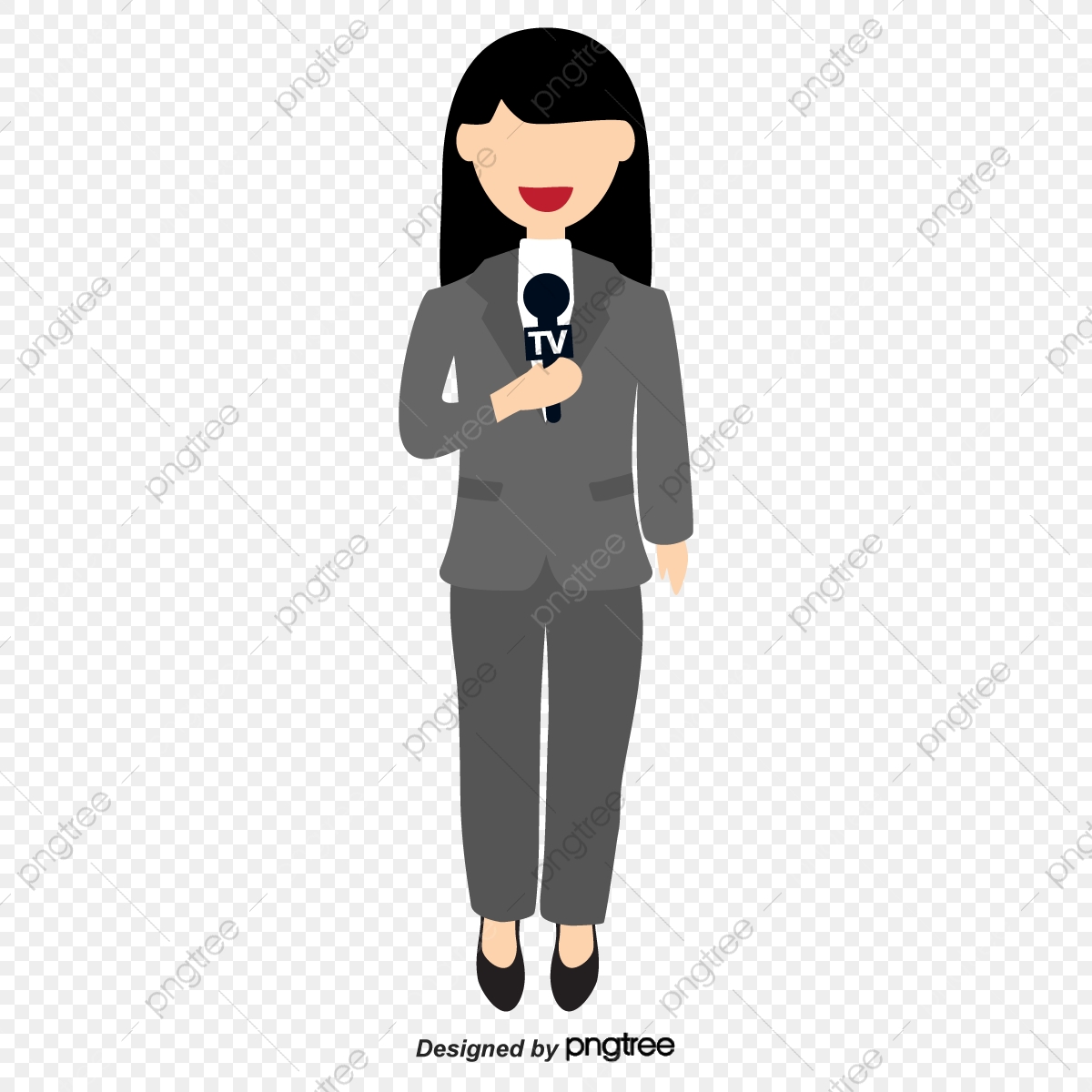 1200x1200 Vector Painted Reporter, Vector, Hand Painted, Reporter Png