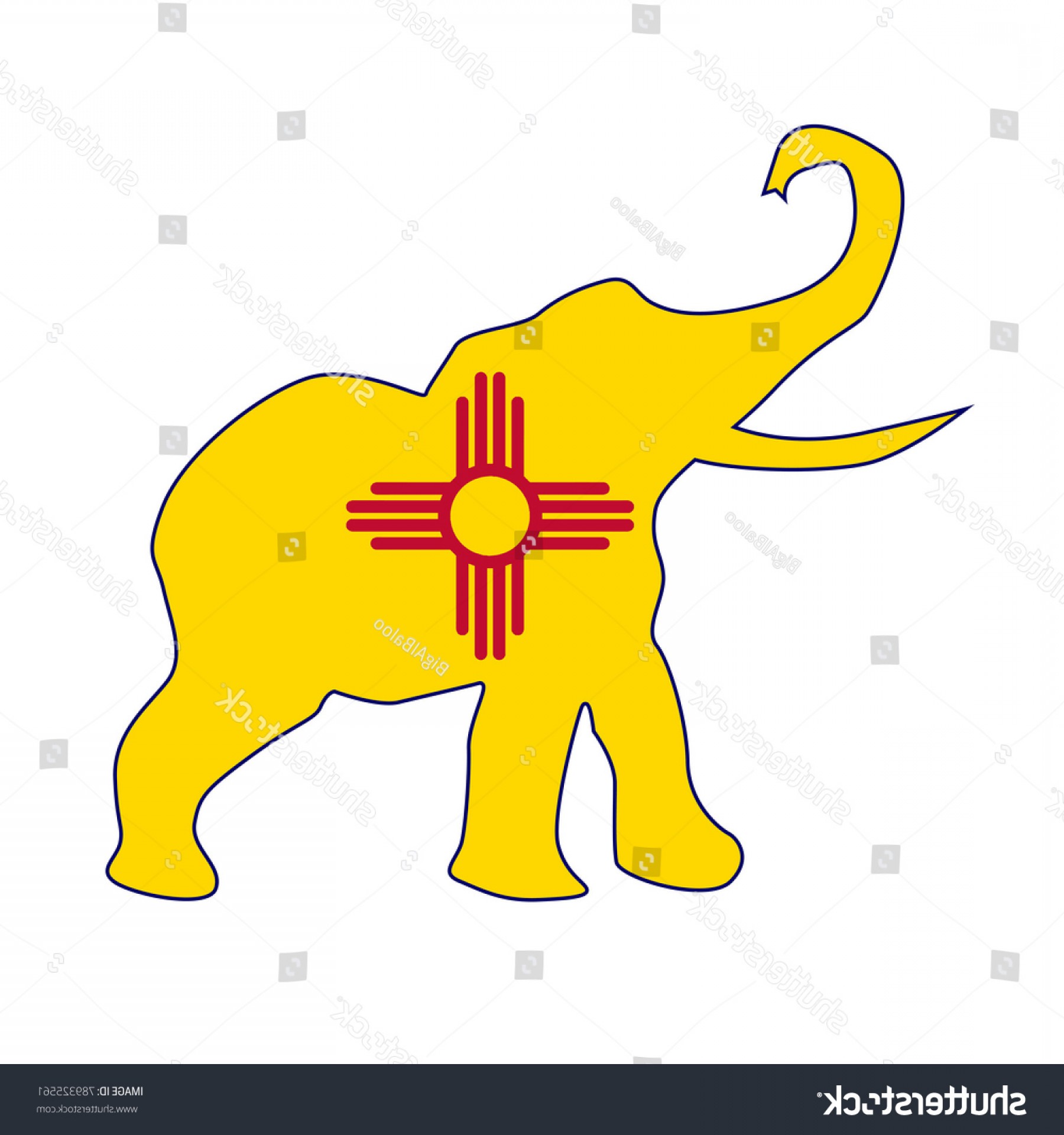 1800x1920 New Mexico Republican Elephant Flag Over Hoodamathrun