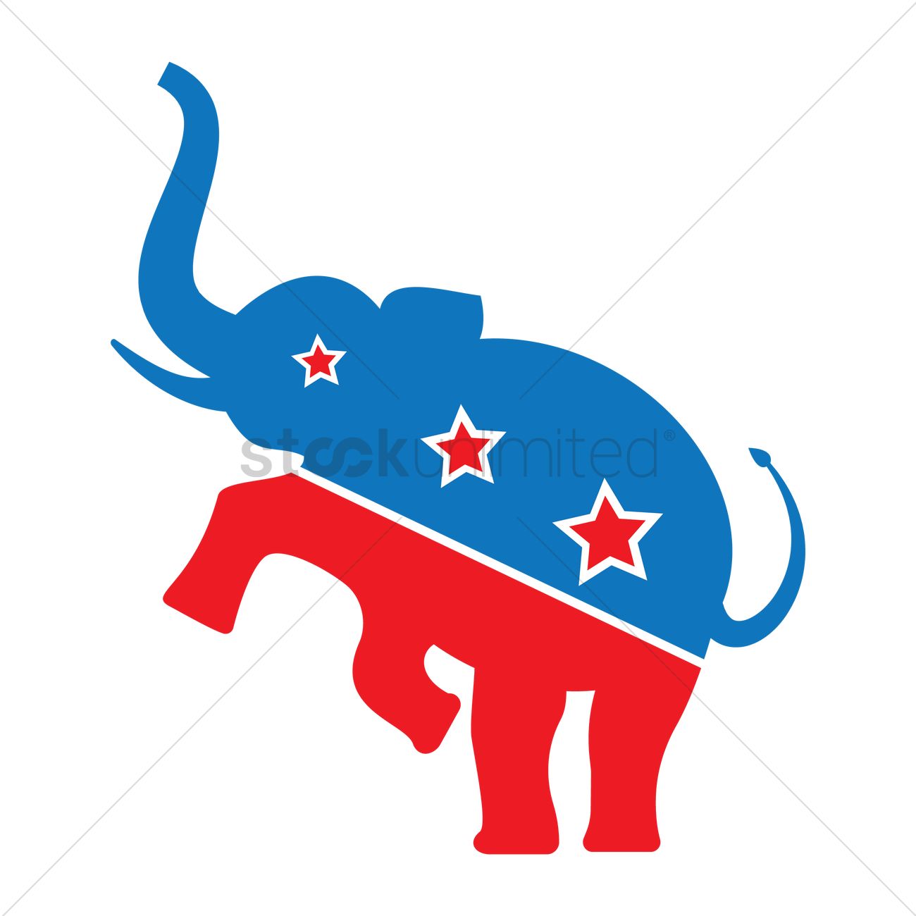 1300x1300 Republican Elephant Symbol Vector Image