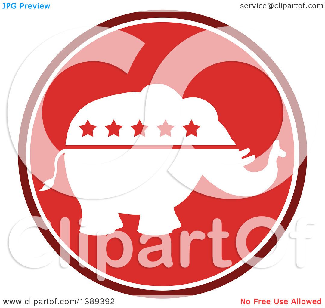 Clipart Of A Round Red Political Republican Elephant With Stars 1080x1024 Clipart Of A Round Red Political Republican Elephant With Stars