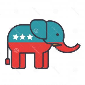300x300 Photostock Vector The Wyoming Republican Elephant Flag Catchsplace