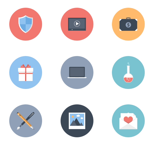 600x564 Market Research Icons