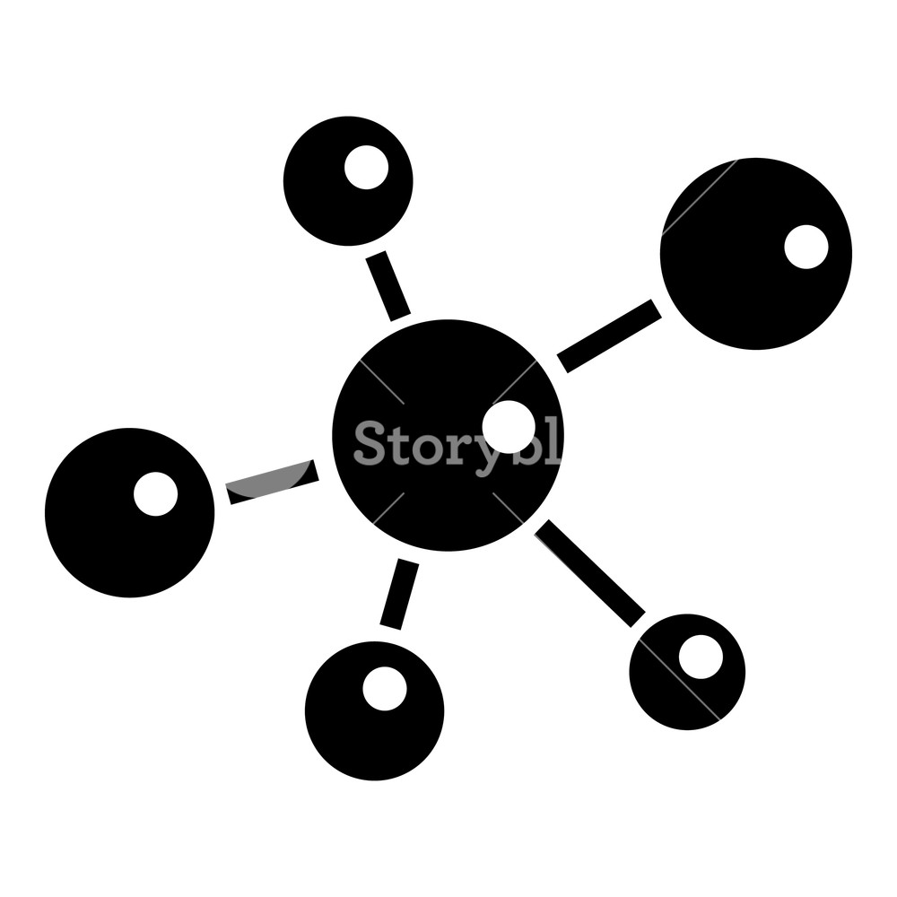 1000x1000 Molecule Research Icon Simple Illustration Of Molecule Research