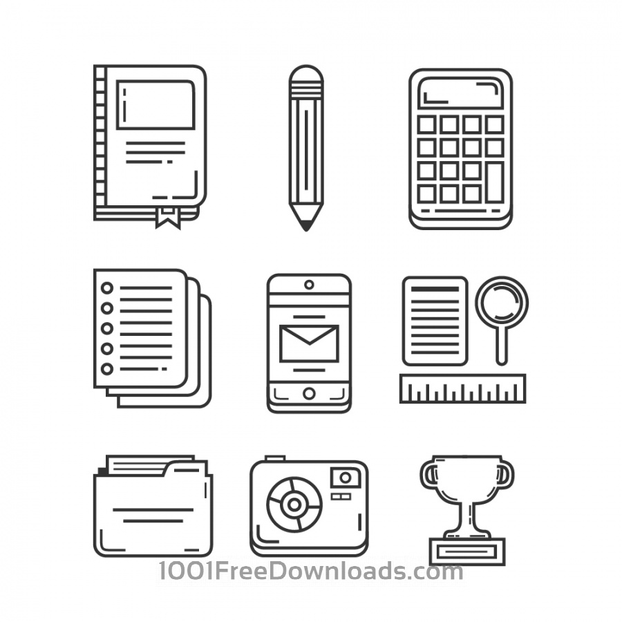 900x900 Free Vectors Education And Research Icon Pack Icons