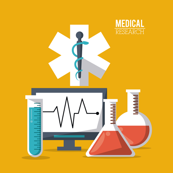 600x600 Medical Research Vector Template Illustration Free Download