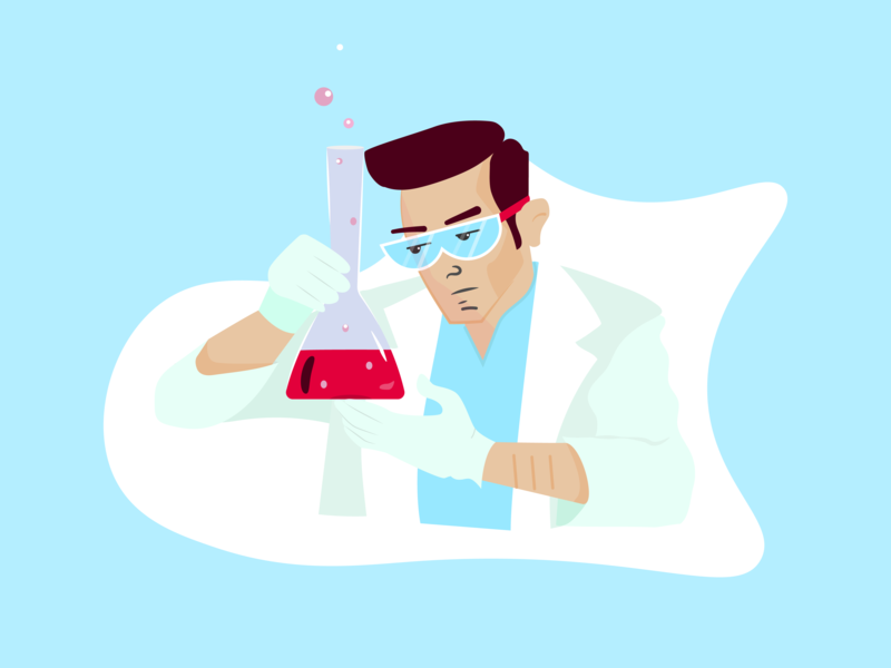 800x600 Science Research Vector Illustration