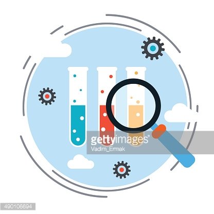416x416 Science Research Vector Illustration Premium Clipart